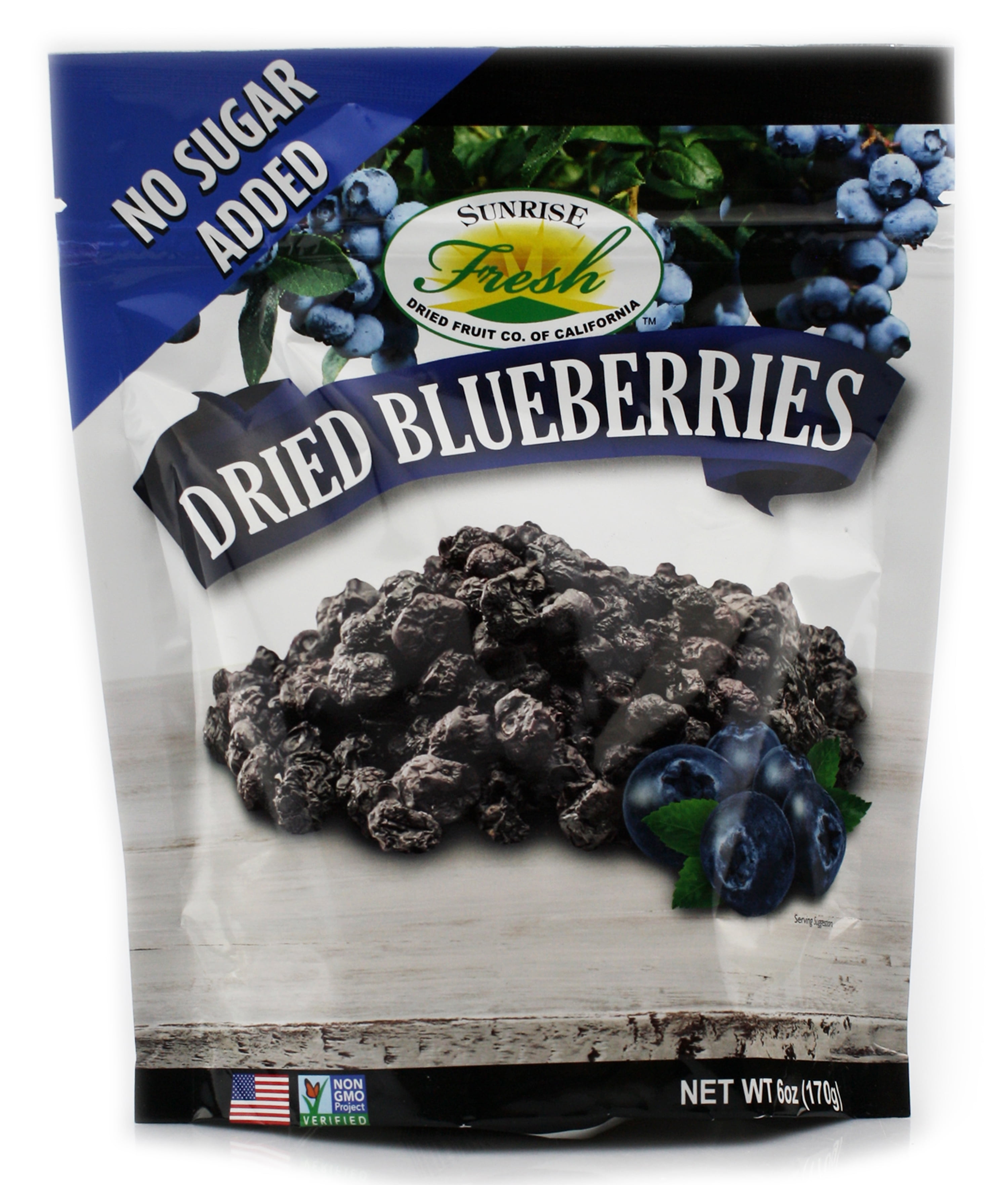 Sunrise Fresh Dried Blueberries, 6 oz