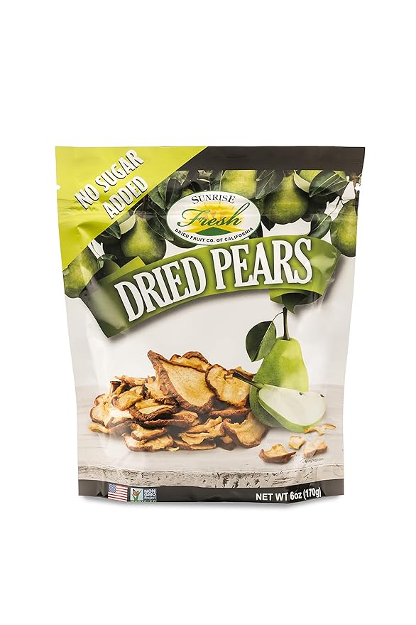 Sunrise Fresh Dried Fruit Dried California Pears AllNatural