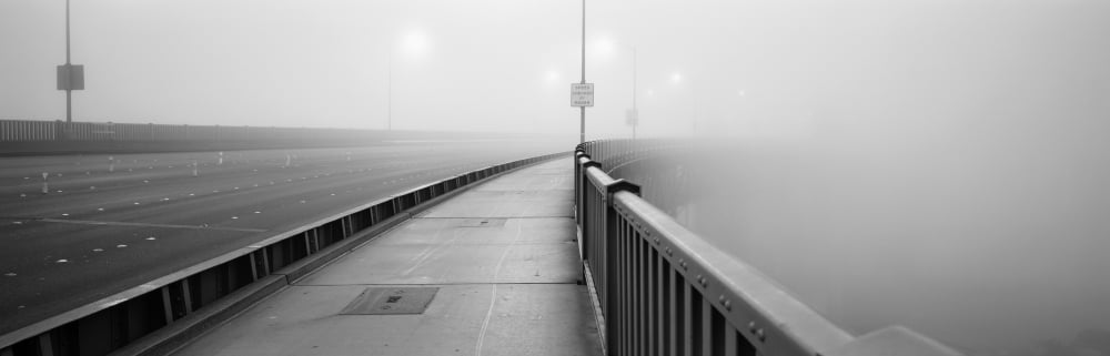 Sunrise Golden Gate Bridge CA USA Canvas Art - Panoramic Images (12 x 36)