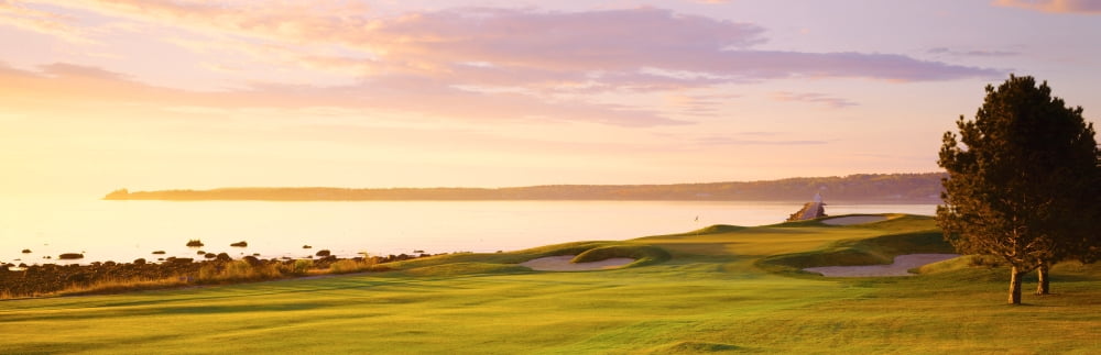 Sunrise Golf Course ME USA Canvas Art - Panoramic Images (27 x 9)