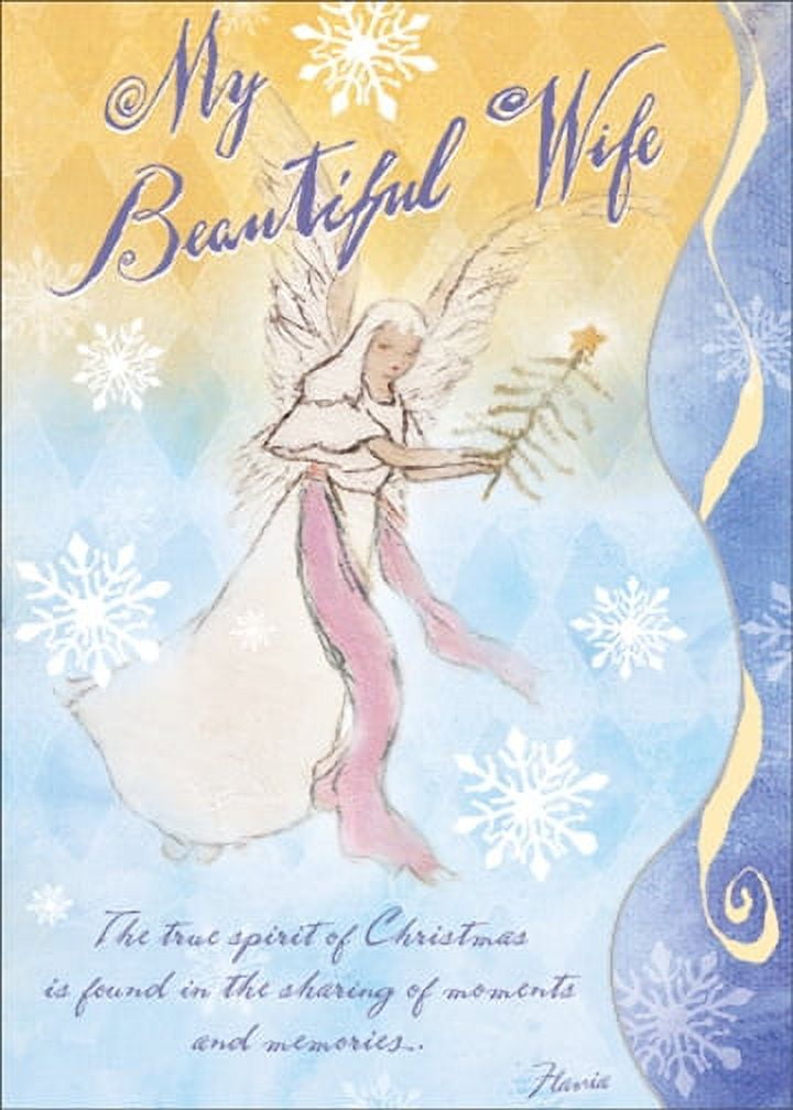 Sunrise Greetings My Beautiful Wife Flavia Christmas Card