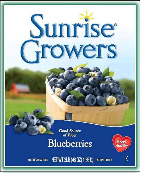 Sunrise Growers 48 Oz Iqf Blueberries