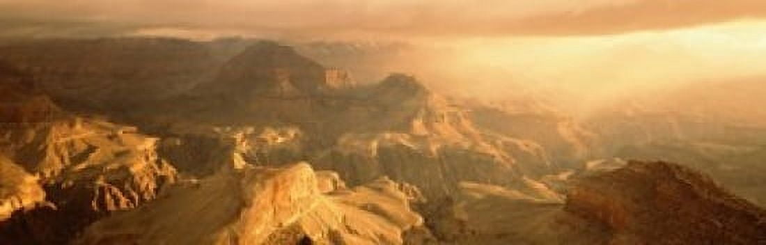 Sunrise Hopi Point Grand Canyon National Park AZ USA Canvas Art - Panoramic Images (18 x 6)