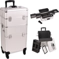 thumbnail image 1 of Sunrise I3161DTSL Silver Dot Trolley Makeup Case - I3161, 1 of 4