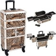 thumbnail image 1 of Sunrise I3164LPBR Leopard Trolley Makeup Case, 1 of 4