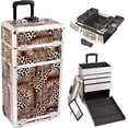 thumbnail image 1 of Sunrise I3263LPBR Leopard Trolley Makeup Case - I3263, 1 of 4