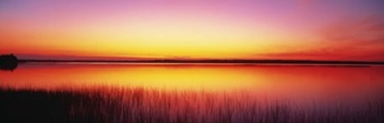 Sunrise Lake Michigan Door County WI Canvas Art - Panoramic Images (36 x 12)