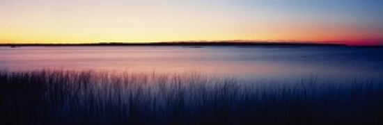 Sunrise Lake Michigan WI USA Canvas Art - Panoramic Images (36 x 12)