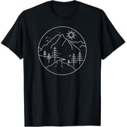 Sunrise Mountain Nature Hiking Camping Outdoors Mountains T-Shirt