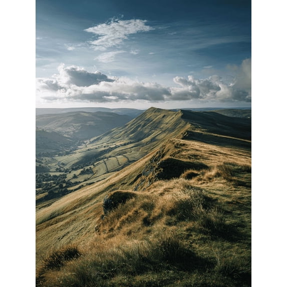 Sunrise Mountain Path Canvas Print Cafe Kitchen Home Wall Art