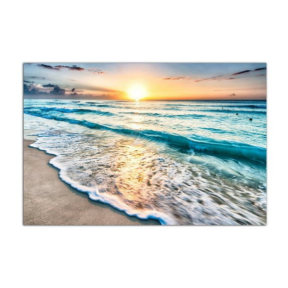 Sunrise Ocean Poster Sunset Beach Seascape Print Canvas Poster Wall Art Picture Living Room Office Decoration Painting Room Aesthetic