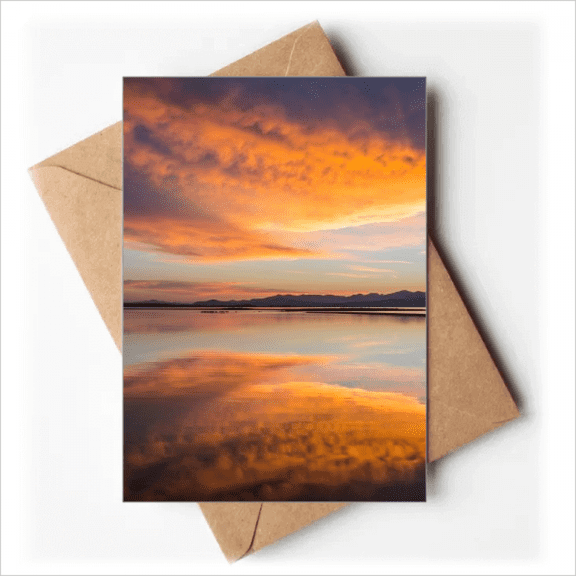 Sunrise Ocean Sky Cloud Reflection Greeting Cards You are Invited Invitations