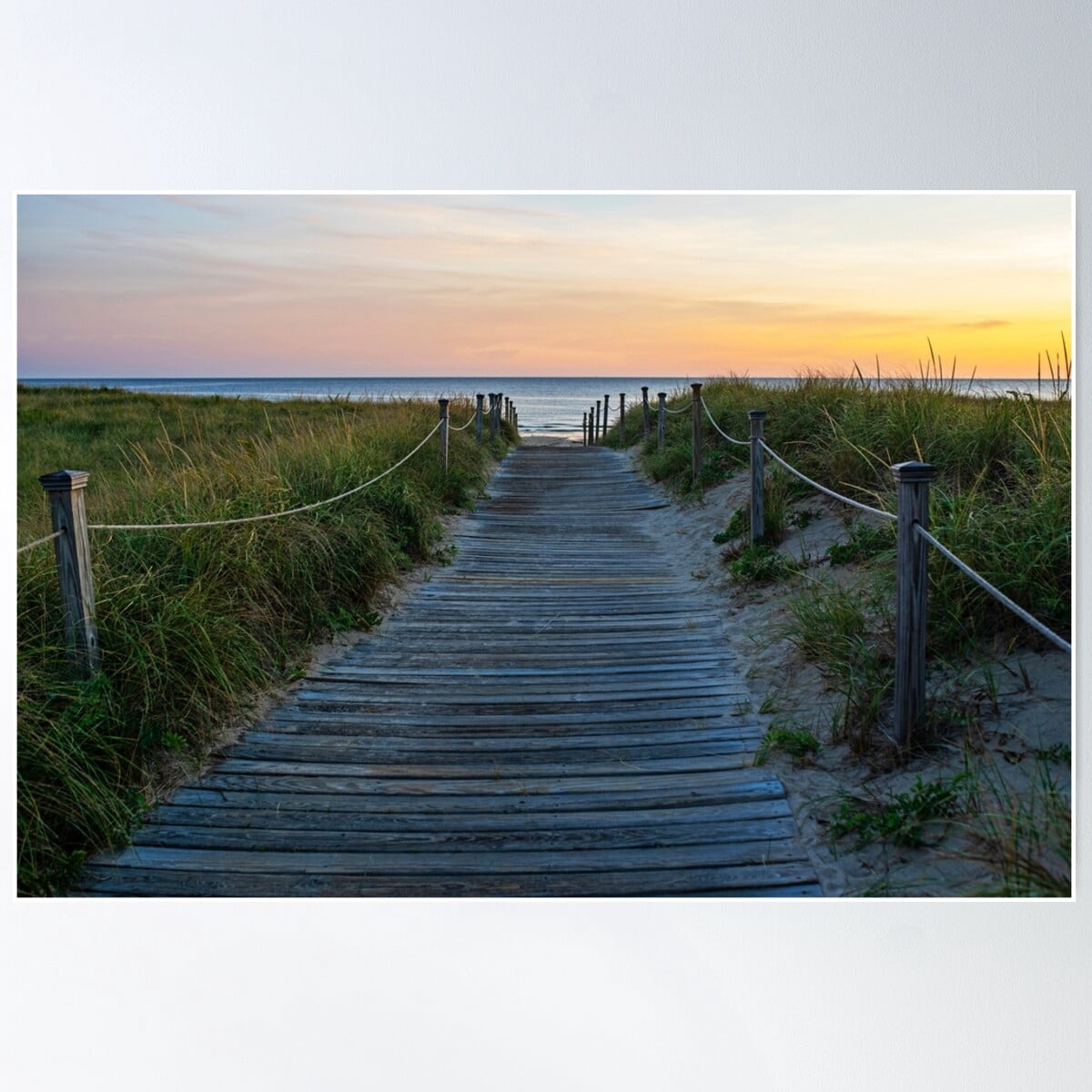 Sunrise On Scusset Beach State Reservation Sagamore Ma Cape Cod Poster ...