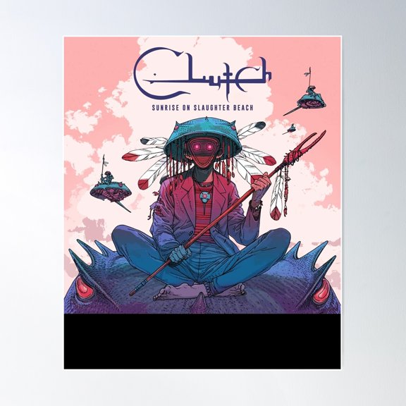 Sunrise On Slaughter Beach Clutch Poster Wall Art, Modern Wall Decor For Living Room Bedroom, 8x12 UNFRAMED