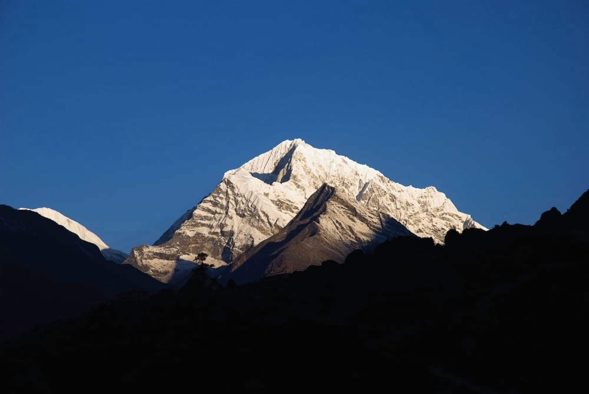 Sunrise On The Summits Above Namche Bazaar Nepal Canvas Art - Philippe Widling Design Pics (38 x 24)