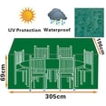 thumbnail image 1 of Sunrise Outdoor Garden Furniture Cover, Protection for Rectangle Table and Chair Set - Green, 1 of 3
