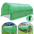 thumbnail image 1 of Sunrise Outdoor Large Heavy Duty Walk-In Plant Gardening Greenhouse, 20'x10'x7', 1 of 9