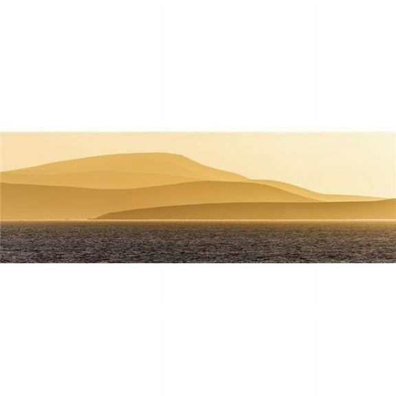 Sunrise Over Orange Hills & Blue Ocean - Antarctica Poster Print by Nick Dale, 36 x 12 - Large