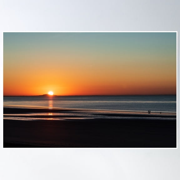 Sunrise Over The Bristol Channel- Vintage Wall Arttrendy Retro Print Room Decor Wall Art , Poster Print Only