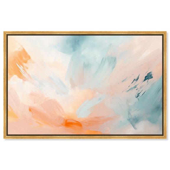 Sunrise Palette I Canvas Trendy Wall Art by Art Remedy, Gold Frame, 24 x 16