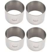 Sunrise Plating Forms Stainless Steel Ring Mold Sets 4 Count 2.75 x 2