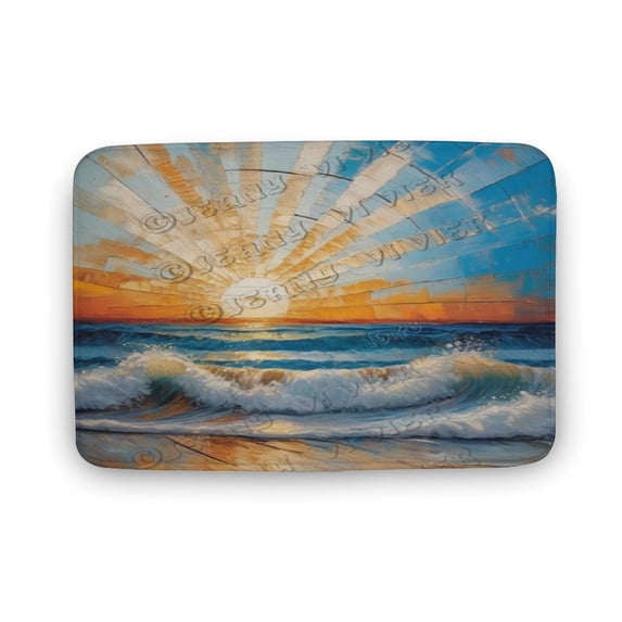 Sunrise Print Bath Rugs Mats Door Mat Outdoor Doormat Non Slip Absorbent Bathroom Floor Mat Carpet for Home Kitchen Entrance 20"x32"