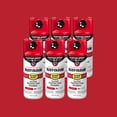 thumbnail image 1 of 6 Pack, Sunrise Red, Rust-Oleum Stops Rust Custom Spray 5 in 1 Gloss Spray Paint-376899, 12 oz, 1 of 11