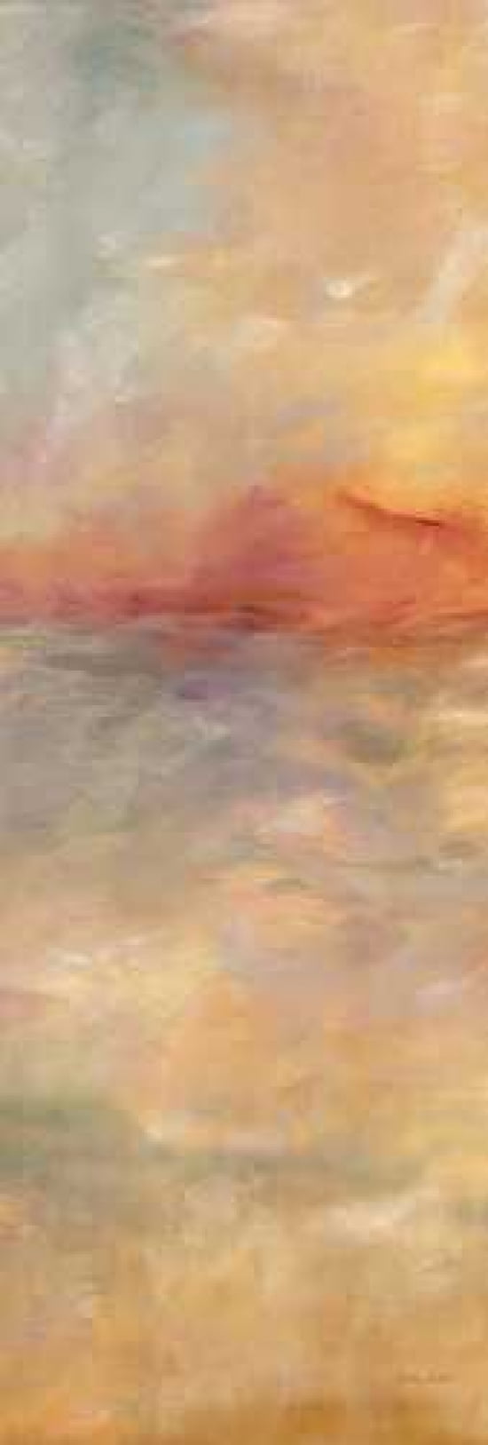 Sunrise Reflections Panel I Canvas Art - Cynthia Coulter (12 x 36)