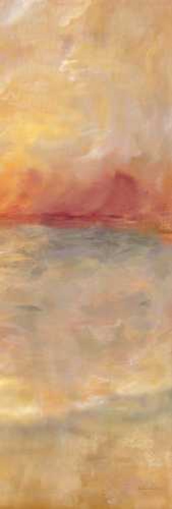 Sunrise Reflections Panel II Canvas Art - Cynthia Coulter (8 x 24)