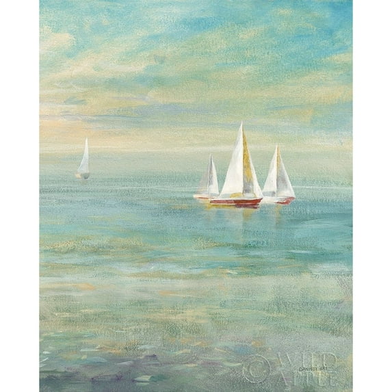 Sunrise Sailboats II Nautical Poster Print by Danhui Nai