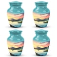 thumbnail image 1 of Sunrise Over Serene Mountainscape Burial Urn Human Ashes - Cremation Urns For Burial - Cremation Keepsake Urns For Ashes - Keepsake Urns (Size-3inch,4Pcs), 1 of 5