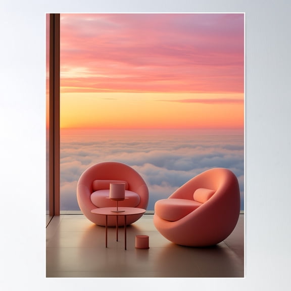Sunrise Serenity: A Rothko-Inspired Color Field Poster Wall Art, Modern Wall Decor For Living Room Bedroom, 12x18 UNFRAMED