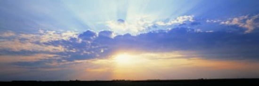 Sunrise Stelle IL USA Canvas Art - Panoramic Images (18 x 6)