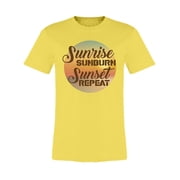 Sunrise Sunburn Sunset Repeat Premium Mens T-Shirt