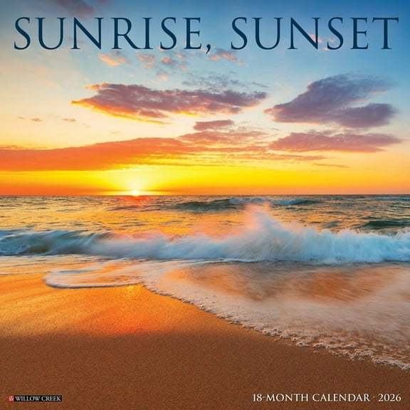 Sunrise, Sunset 2026 Wall Calendar, (Paperback)