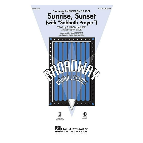 Sunrise, Sunset (with Sabbath Prayer) ShowTrax CD