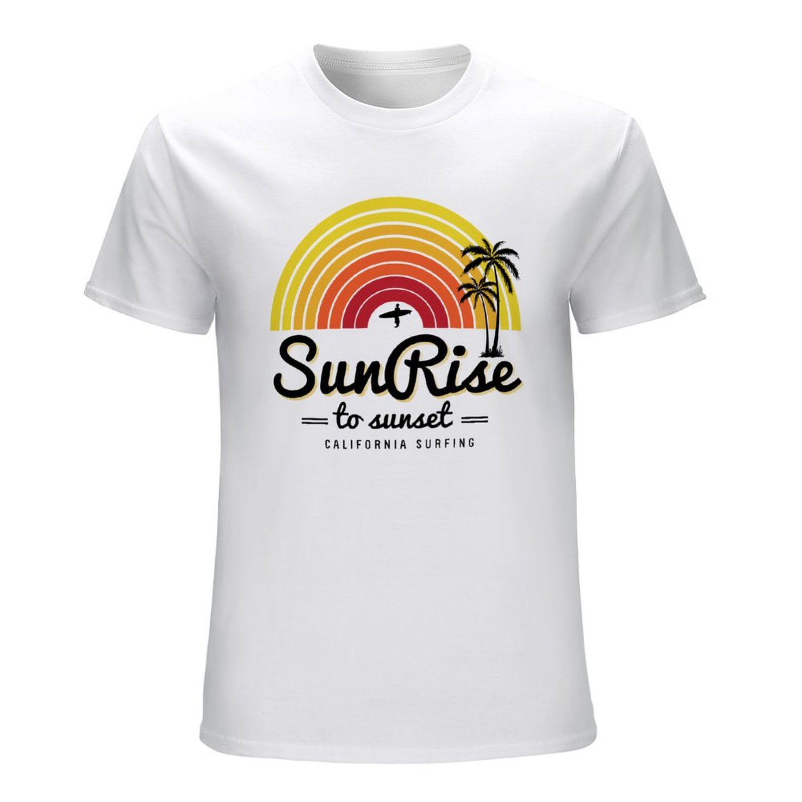Sunrise To Sunset Men's Graphic T-shirt Vintage Short Sleeve Sport