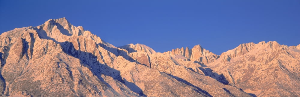 Sunrise at 14494 feet Mount Whitney near Lone Pine California Canvas Art - Panoramic Images (27 x 9)