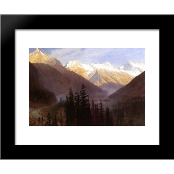 Sunrise at Glacier Station 20x24 Framed Art Print by Bierstadt, Albert