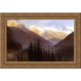 thumbnail image 1 of Sunrise at Glacier Station 24x20 Gold Ornate Wood Framed Canvas Art by Bierstadt, Albert, 1 of 2