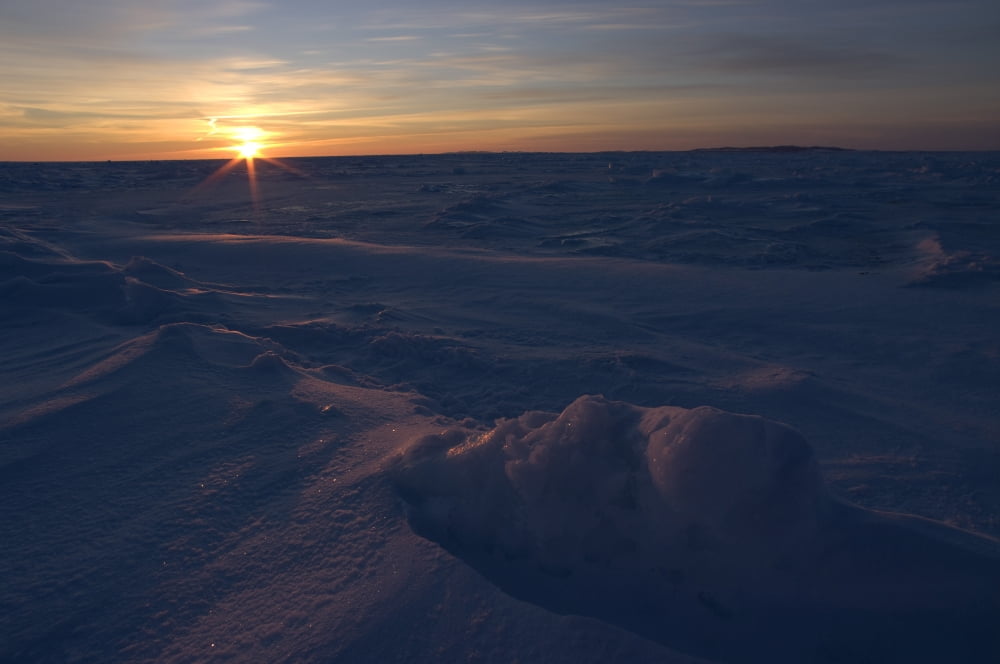 Sunrise at Gulf of St Lawrence Canvas Art - Yuichi TakasakaStocktrek Images (18 x 12)
