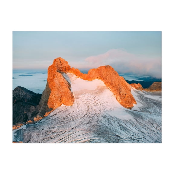 Sunrise at Hoher Dachstein - Styria Austria Photography Unframed Wall Art Print 5 x 7 inches