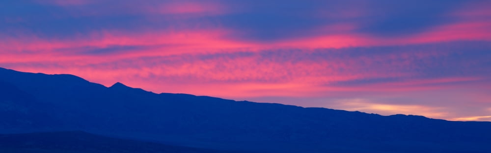 Sunrise in Death Valley National Park California Canvas Art - Panoramic Images (36 x 12)