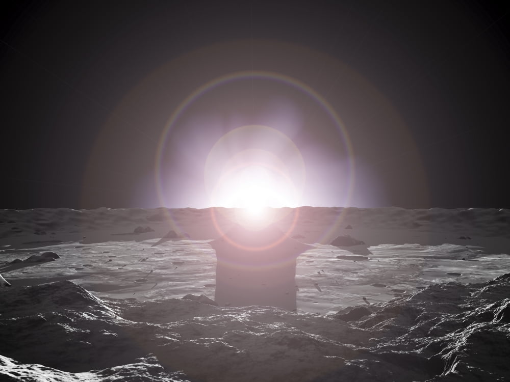Sunrise on Mercury Canvas Art - Walter MyersStocktrek Images (17 x 13)