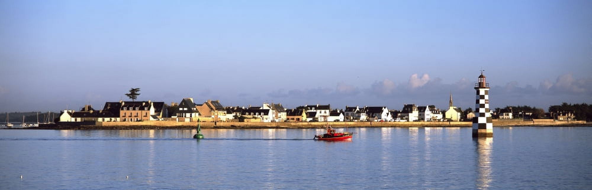 Sunrise over Ile Tudy Finistere Brittany France Canvas Art - Panoramic Images (27 x 9)