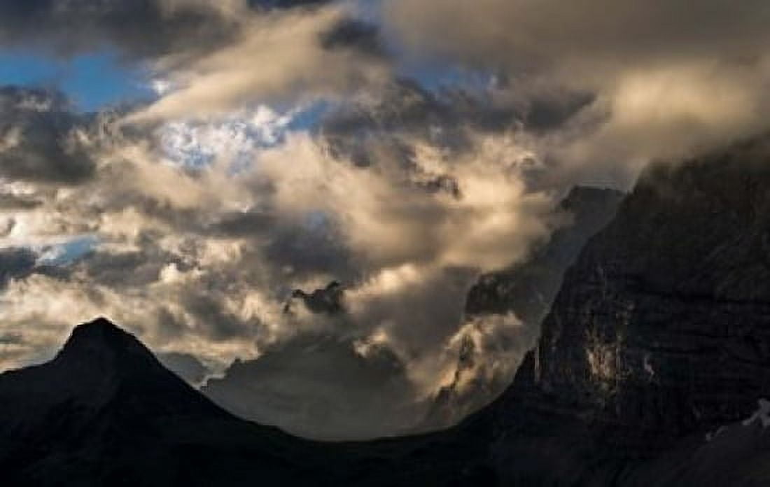Sunrise over Karwendel Mountains Canvas Art - Martin Zwick DanitaDelimont (17 x 11)