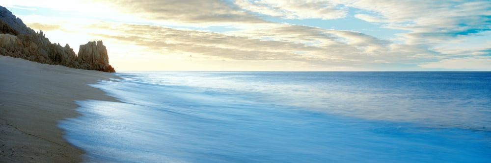 Sunrise over Pacific ocean Lands End Cabo San Lucas Baja California Sur Mexico Canvas Art - Panoramic Images (36 x 12)