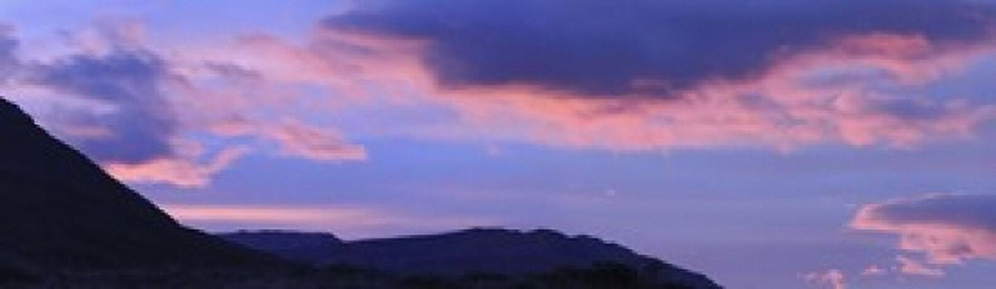 Sunrise over mountains Argentine Glaciers National Park Patagonia Argentina Canvas Art - Panoramic Images (15 x 5)