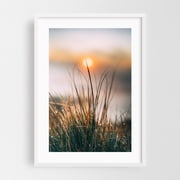 Sunrise from the summit - Kabayan Cordillera Administrative Region Philippines Photography Nature Sunset Scenic Minimalist Abstract Botanical Calm White Framed Wall Art Print 12 x 18 inches