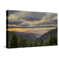 thumbnail image 1 of Art.com Sunrise view of Oconaluftee Valley, Great Smoky Mountains National Park, North Carolina Stretched Canvas Print Wall Art by Adam Jones, 24" x 16", 1 of 4